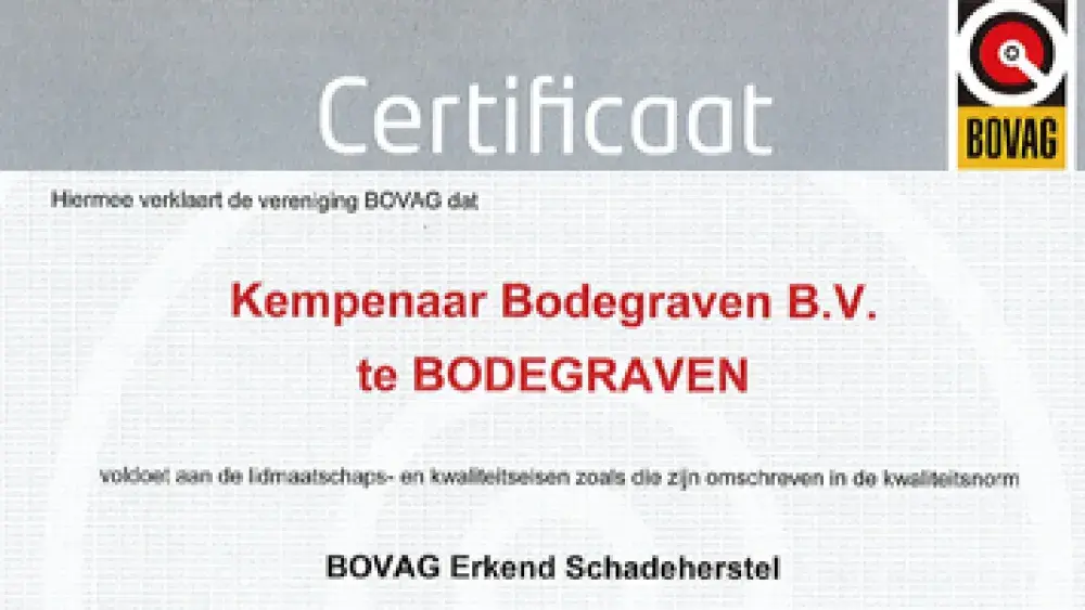 bovag erkend